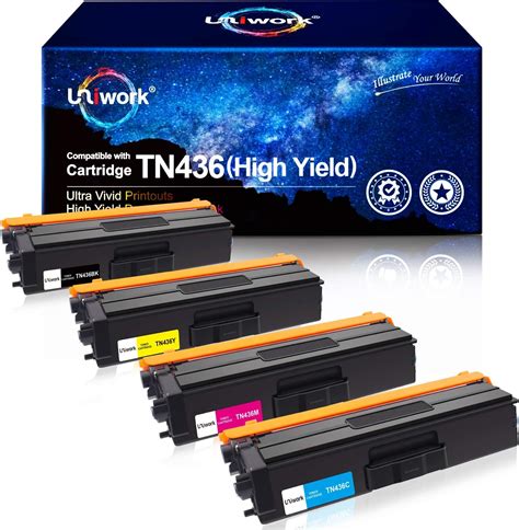 Uniwork Compatible Toner Cartridge Replacement For Brother Tn436 Tn 436 Tn436bk