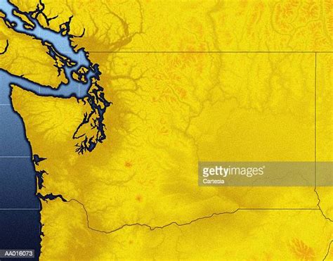 Washington State Relief Map Photos And Premium High Res Pictures