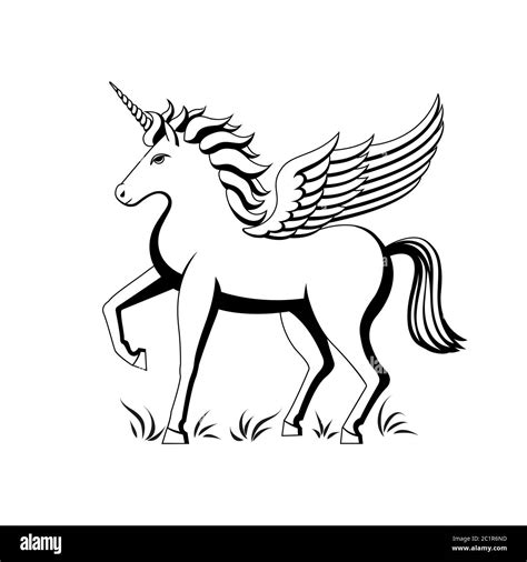 Dibujos De Unicornio Alas Para Colorear Vsun