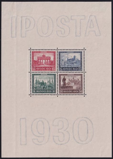 Deutsches Reich Block Iposta Postfrisch Briefmarken