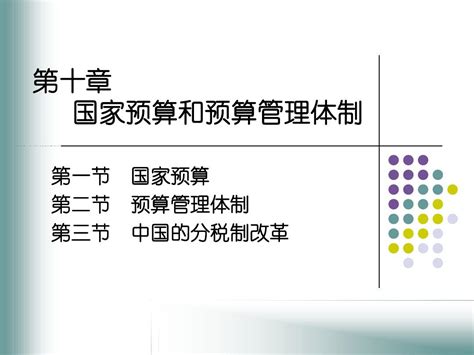 第十章 国家预算word文档在线阅读与下载无忧文档