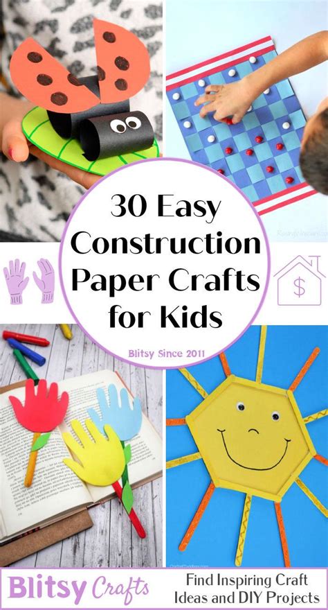 30 Amazing Construction Paper Crafts for Kids - Blitsy