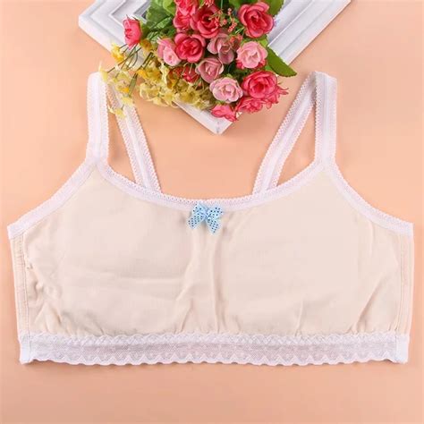 Teenage girl underwear 65A 85A bra small chest cotton soft breathable ...