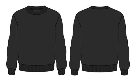 White Crewneck Sweatshirt Template