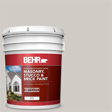 Behr Gal Ppu Chic Gray Satin Interior Exterior Masonry Stucco