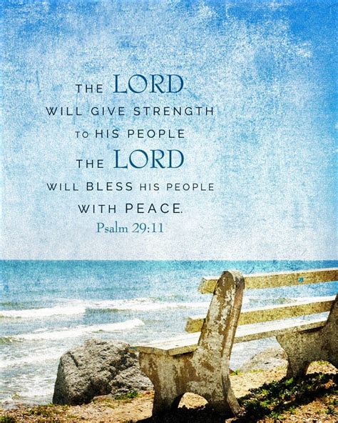 The Living Psalm 29 11 NKJV The LORD Will Give Strength