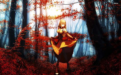 Anime Autumn Desktop Wallpapers Top Free Anime Autumn Desktop