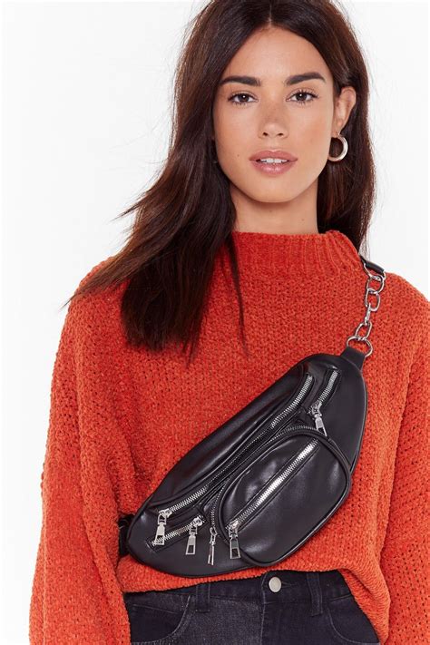 Want Its In The Bag Faux Leather Fanny Pack Nasty Gal