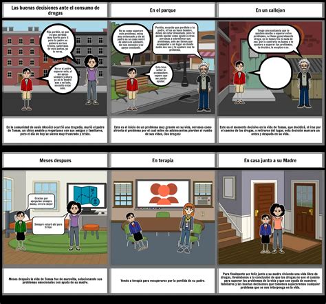 Las Consecuencias Del Consumo De Drogas Storyboard