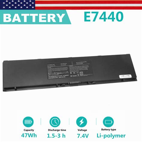 PFXCR 34GKR Battery For Dell Latitude 14 7000 E7440 E7450 E7420 T19VW