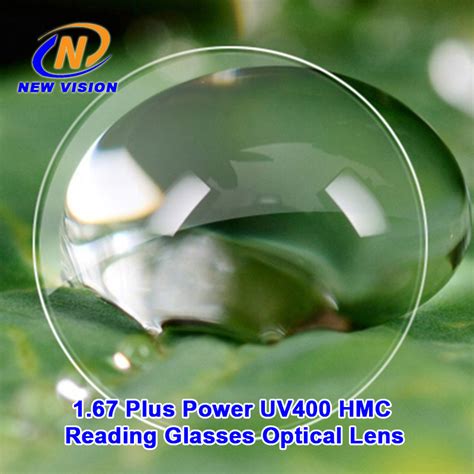 High Index 1 67 Plus Power UV400 Hmc Optical Lens Reading Glasses Lens