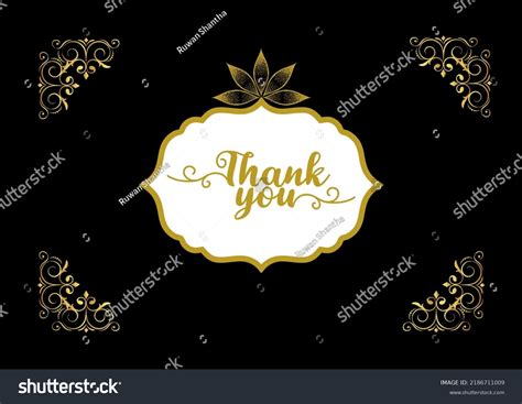 Thank You Appreciation Gratitude Floral Leaves Stock Illustration 2186711009 Shutterstock