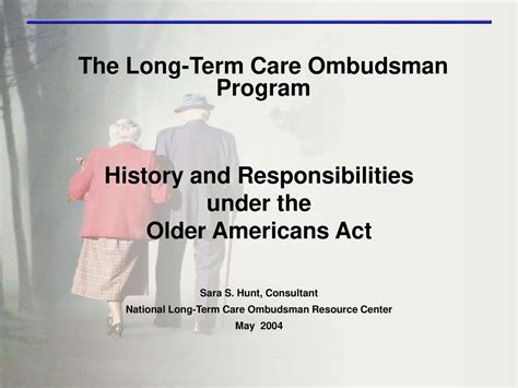 The Long Term Care Ombudsman Program Ppt Download