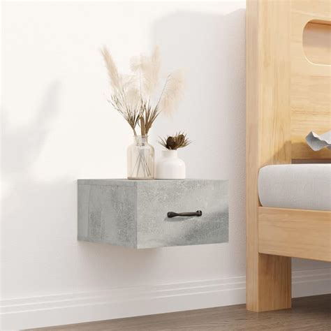 Tables De Chevet Murales Pcs Gris B Ton X X Cm Ghr