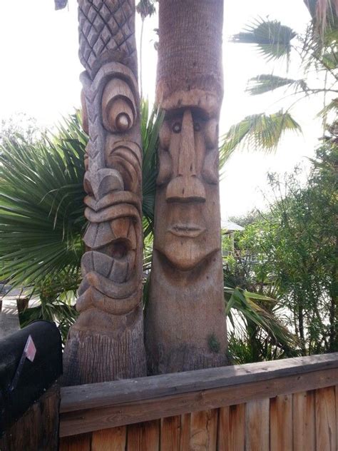 Palm Trees Tiki Statues Tiki Art Tiki Decor