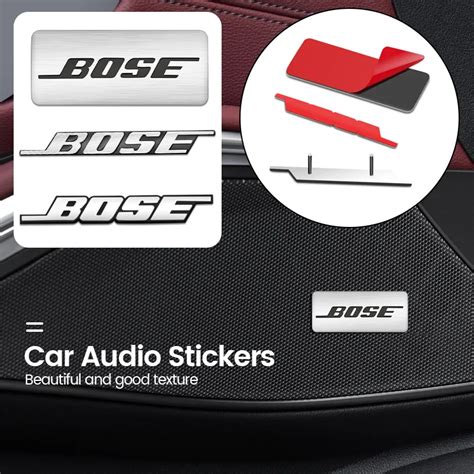 10 Adet Metal Ses Hoparl R Stereo Amblem Sticker BOSE I In Mazda 3 5 6