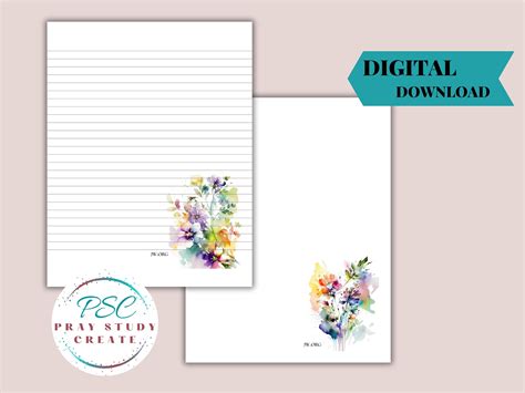 Printable Jehovah's Witness Letter Writing Paper-15 Pgs. JW Stationery