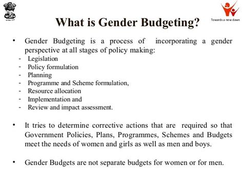 Gender Budgeting An Overview