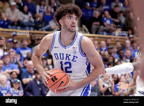 Duke Forward Cameron Boozer Left Controls A Rebound Against Howard During The First Half Of An