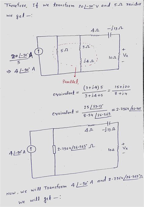 Solved Kindly Answer In Four Decimal Places 2 Calculate Vx Using Source Course Hero