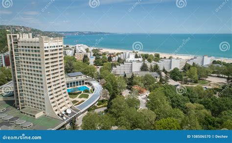 ALBENA, BULGARIA - MAY 20, 2017. Aerial View of Albena Resort Editorial ...