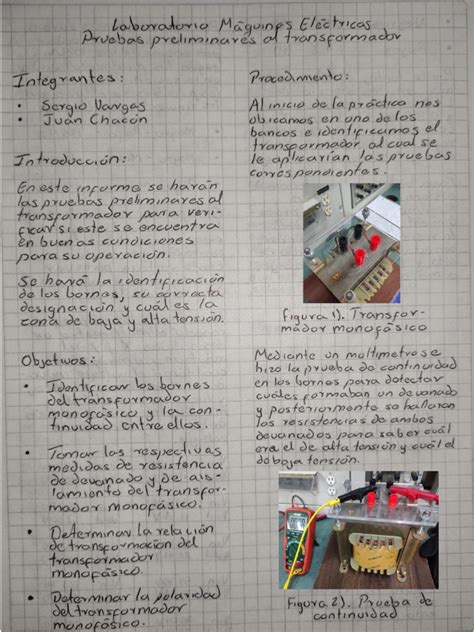 Informe Lab 3 Máquinas Eléctricas Pdf