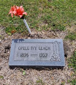 Opell Ivy Leach 1896 1959 Mémorial Find a Grave