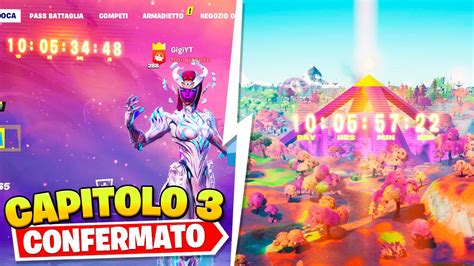 UFFICIALE CAPITOLO 3 CONFERMATO Fortnite ITA GigiNews YouTube