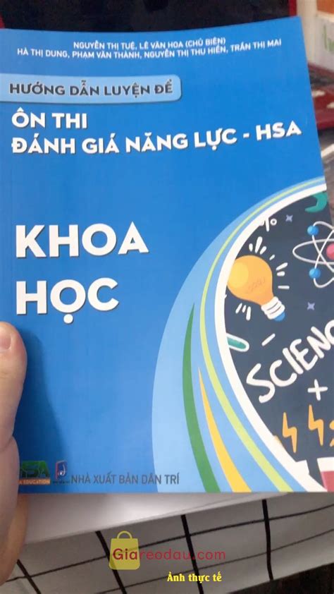 Sách Hướng dẫn luyện đề Ôn thi đánh giá năng lực HSA Khoa học