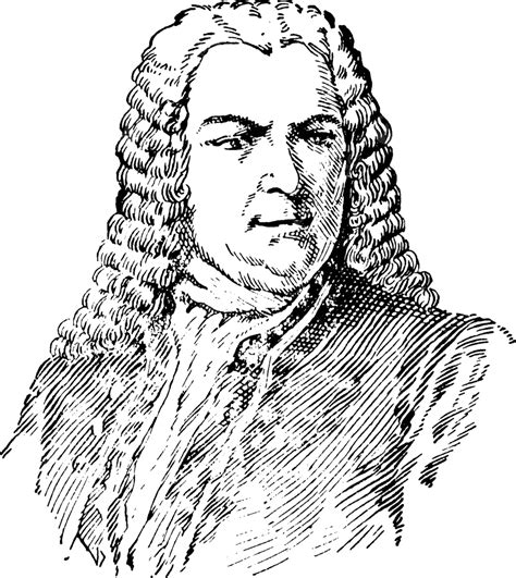 Johann Sebastian Bachvintage Illustration Famous Vintage German Vector Famous Vintage German