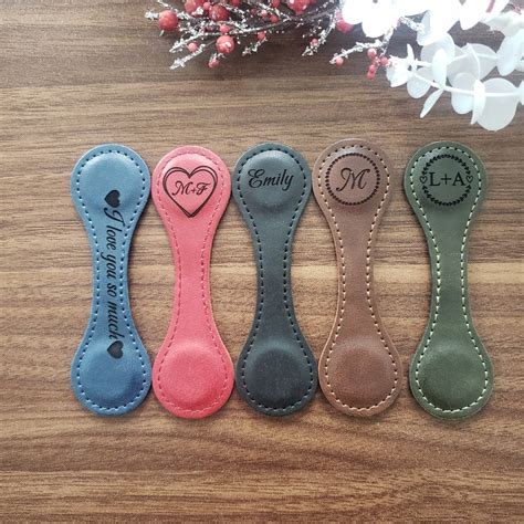 Leather Magnetic Bookmark Personalized And Customized Perfect Reader