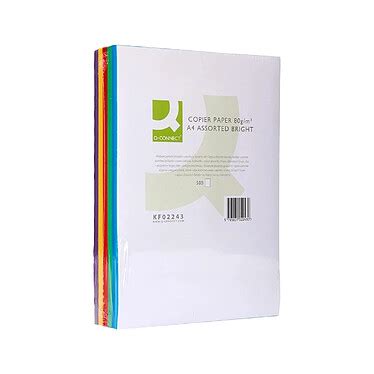 Q CONNECT Papier Couleur Multifonction A4 80g M2 Ramette 500 Feuilles