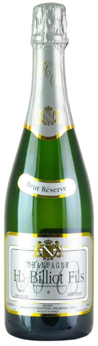 H Billiot Fils Brut Reserve Grand Cru NV The Champagne Guide