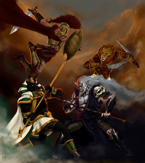 Battle of Gods by DomEddi on DeviantArt