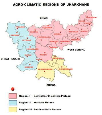 agro climatic zones  jharkhand  jpsc