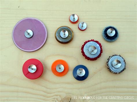 Diy Button Push Pins The Crafting Chicks