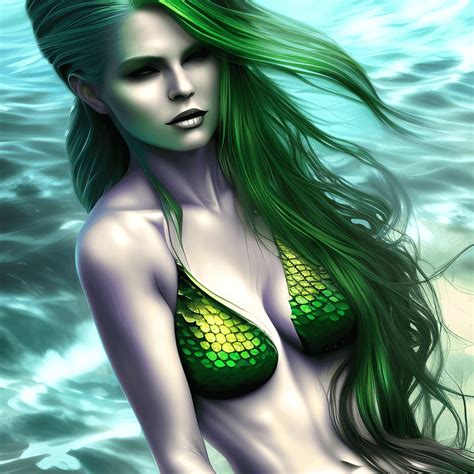 Beautiful Full Body Mermaid Woman · Creative Fabrica