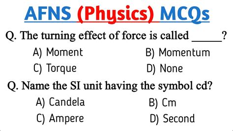 Afns Amc Nums Gdp Physics Preparation Afns Test Preparation