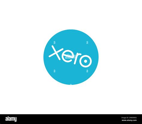 Xero software, rotated logo, white background B Stock Photo - Alamy