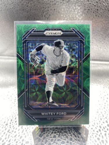 2023 Panini Prizm Green Scope Prizm 268 Whitey Ford 75 For Sale