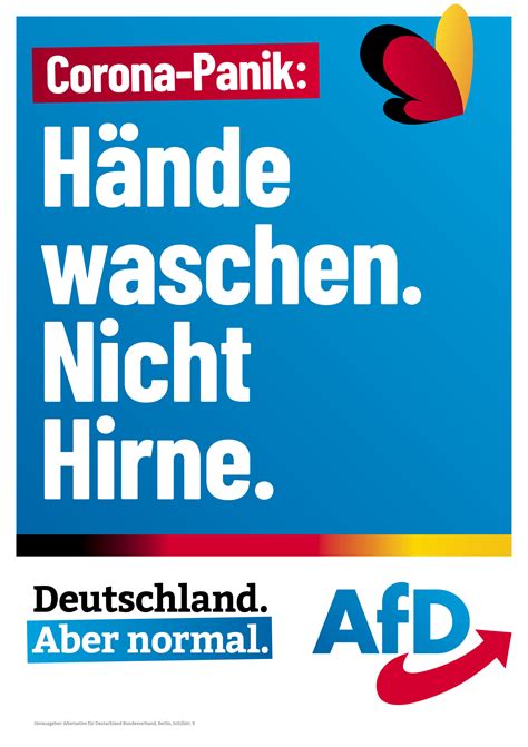 AfD Straßenplakat Bundestagswahl 2021 Design Tagebuch