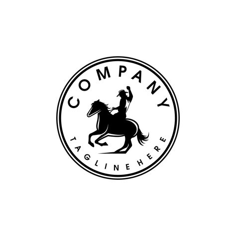 Cowboy logo design. Awesome a cowboy logo. A rodeo cowboy logotype ...