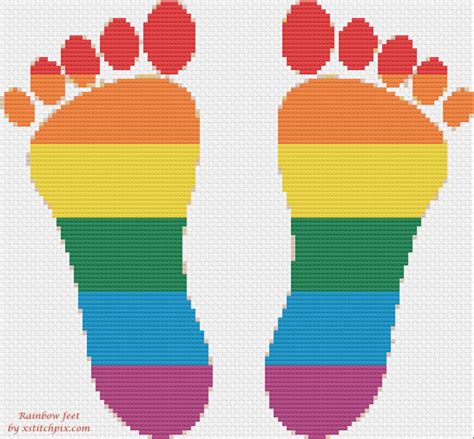 Rainbow Feet