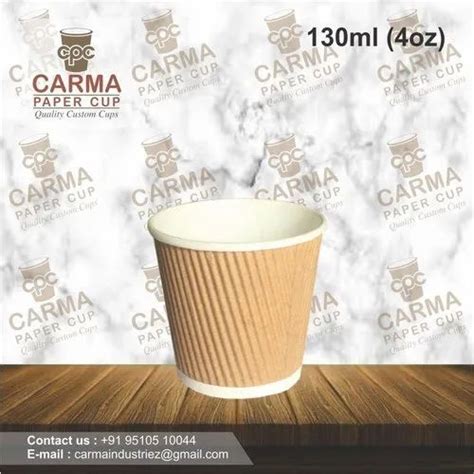 Packet Size 100 150 ML Ripple Paper Cup At 10 Piece In Tankara ID