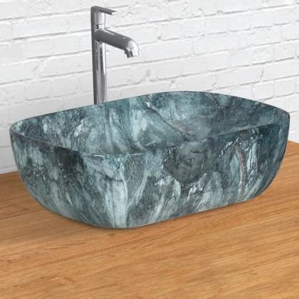 Plantex Platinium Tabletop Ceramic Rectangular Wash Basin Countertop