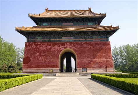 China Pictures Shengong Shengde Stele Pavilion Beijing China Photo