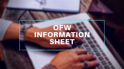 How to Get OFW Information Sheet in POEA Online in 2024