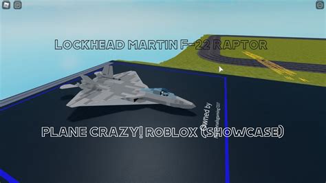 Lockhead Martin F 22 Raptor PLANE CRAZY Roblox SHOWCASE YouTube