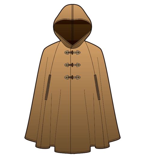 Mens Hooded Cloak Pattern