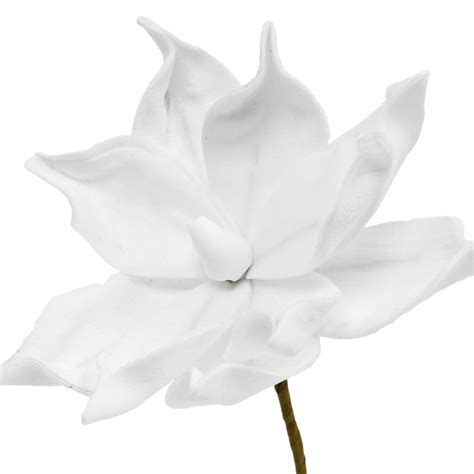 Floristik24 dk Kunstig magnolia hvid kunstig blomst på pind Ø10cm Skum